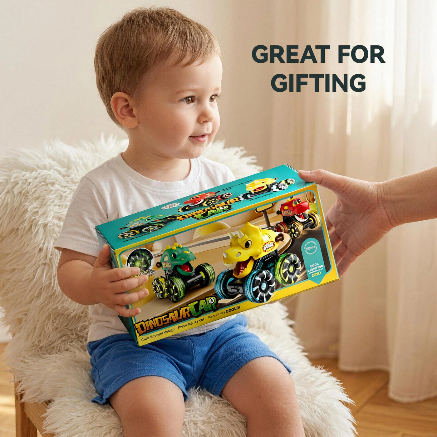 Popdoll x Dimoarch Dinosaur Monster Trucks for Toddlers