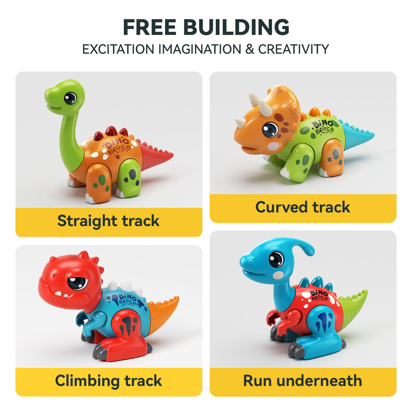 Popdoll x Dimoarch Toddler Assembly Dinosaur Toys for 1-3 Year Olds Boys Girls