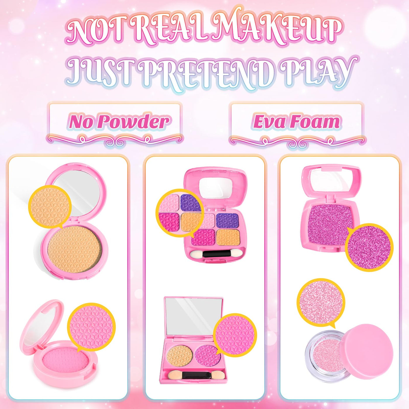 Popdoll Pretend Makeup for 3 to 7 Year Old Girls