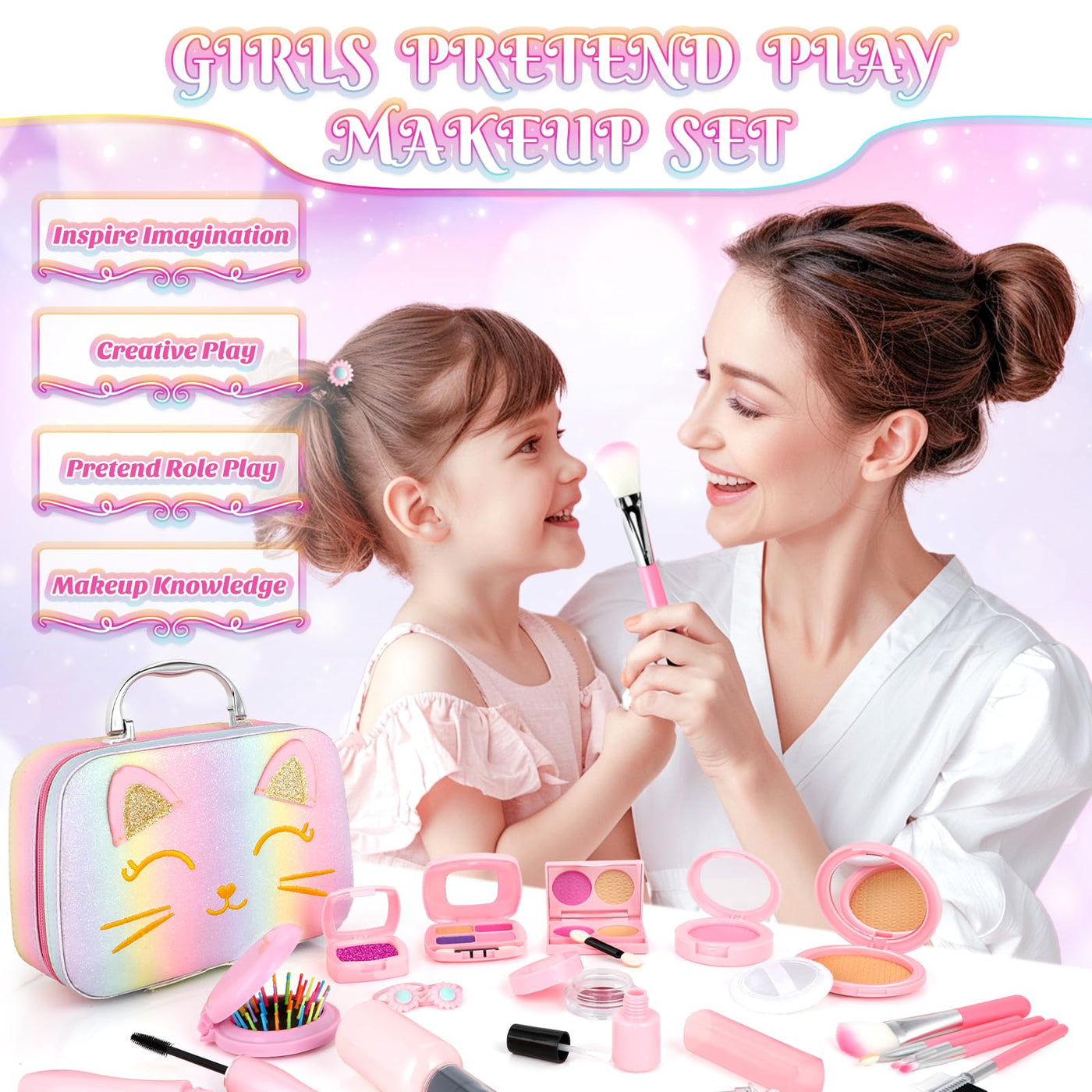 Popdoll Pretend Makeup for 3 to 7 Year Old Girls