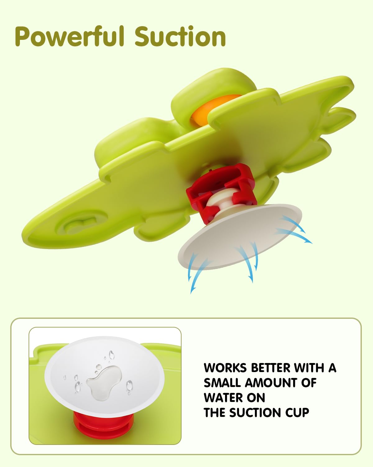 Popdoll x Dimoarch 3PCS Dinosaur Suction Cup Toys for 1-3 Year Old Boys Girls