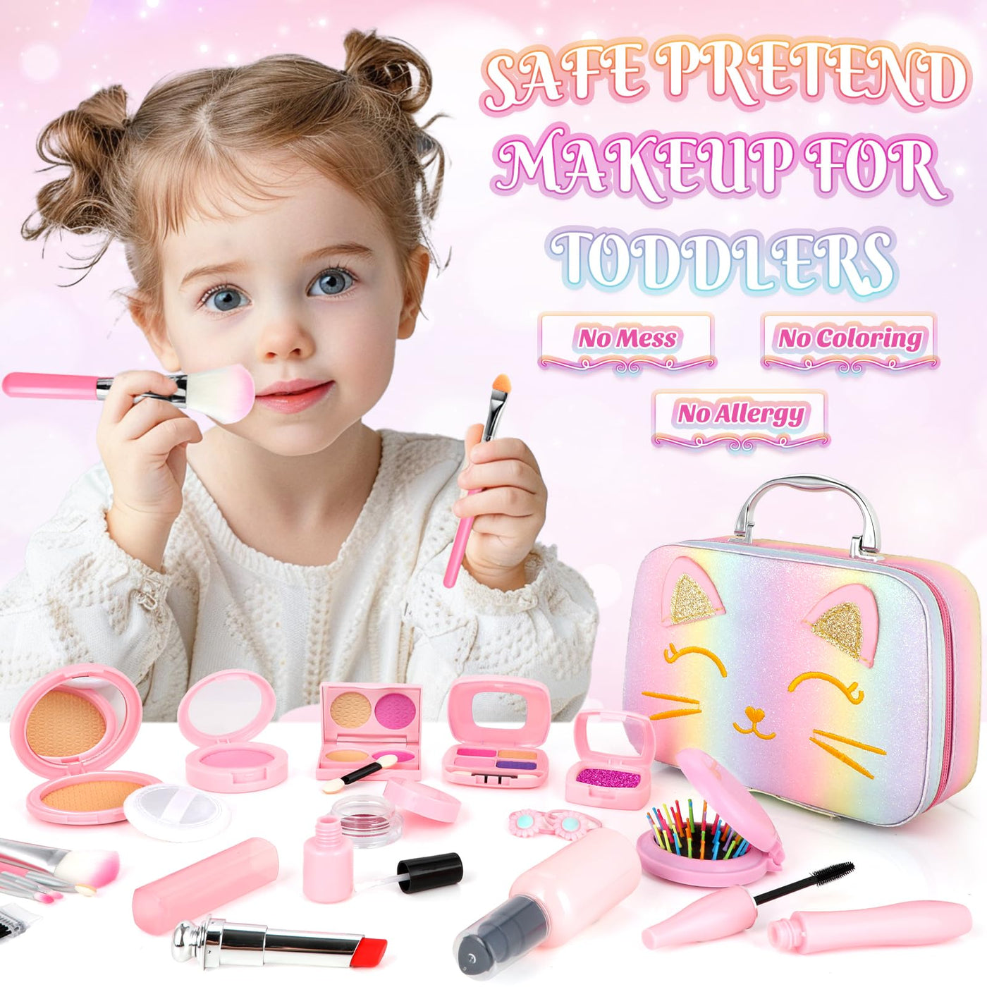 Popdoll Pretend Makeup for 3 to 7 Year Old Girls